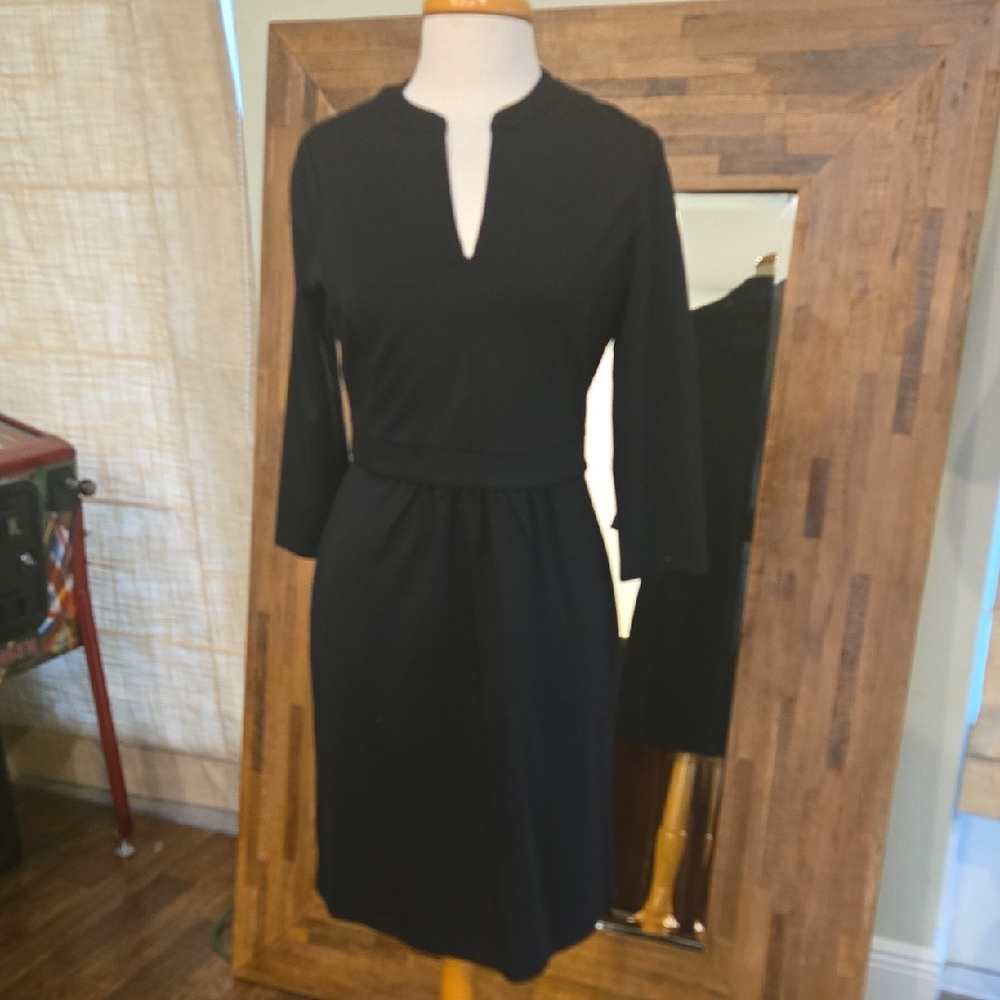 Elegant Black Long Sleeve Dress